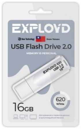 Накопитель USB 2.0 16GB Exployd EX-16GB-620-White 620