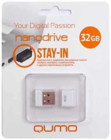 Накопитель USB 2.0 16GB Qumo QM16GUD-NANO-W Nano