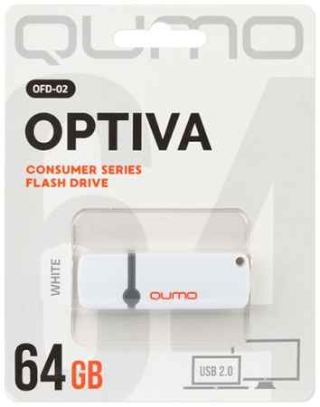 Накопитель USB 2.0 64GB Qumo QM64GUD-OP2-white Optiva 02