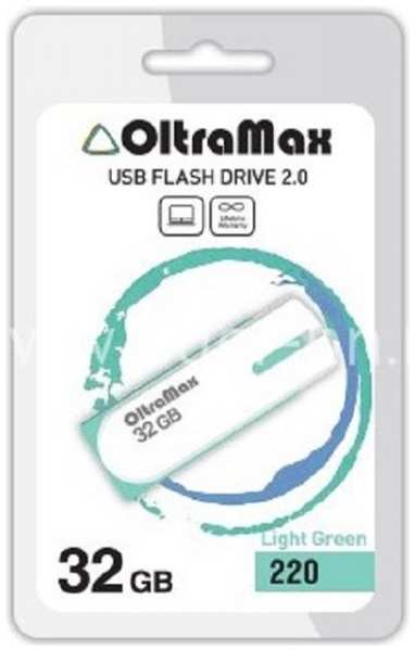 Накопитель USB 2.0 32GB OltraMax OM-32GB-220-Light Gr 220, светло