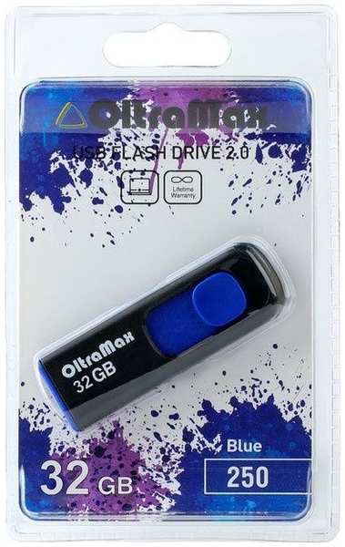 Накопитель USB 2.0 32GB OltraMax OM-32GB-250-Blue 250