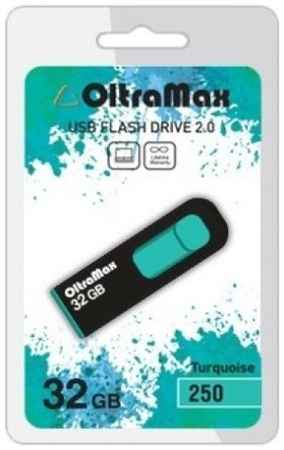 Накопитель USB 2.0 32GB OltraMax OM-32GB-250-Turquoise 250, бирюзовый 969335576