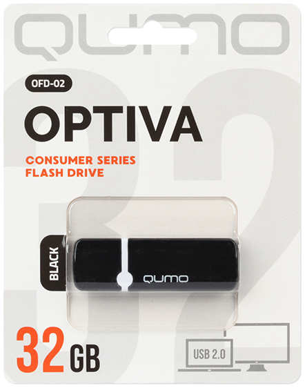 Накопитель USB 2.0 32GB Qumo QM32GUD-OP2-black Optiva 02