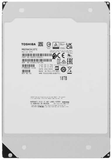 Жесткий диск 18TB SATA 6Gb/s Toshiba (KIOXIA) MG09ACA18TE MG09, 7200rpm, 512MB, 3.5″