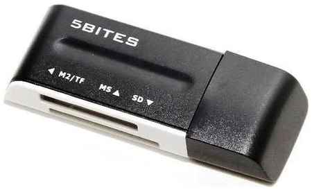 Карт-ридер 5bites RE2-100BK USB2.0, SD, TF, USB, black