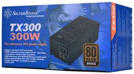 Блок питания SilverStone TX300 300W, 80 Plus Bronze, 80mm fan, RTL 969338411