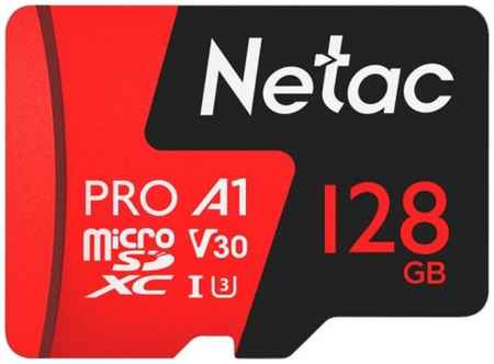 Карта памяти MicroSDXC 128GB Netac NT02P500PRO-128G-S Class 10 UHS-I U3 V30/A1 P500 Extreme Pro
