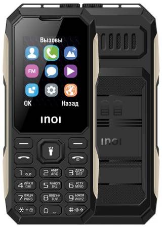 Мобильный телефон INOI 106Z black 1.8″ 1650mAh металл. вставки, защищенный дизайн 2 SIM 969340825