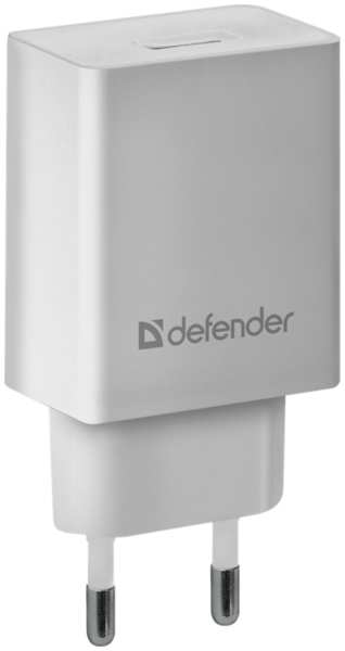 Зарядное устройство сетевое Defender EPA-10 83549 1xUSB, 5V/2.1А, белый, пакет 969341193