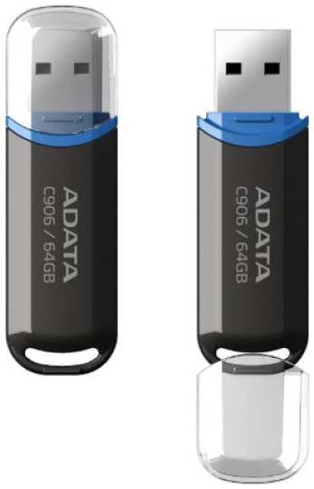 Накопитель USB 2.0 64GB ADATA AC906-64G-RBK black, RTL 969347398