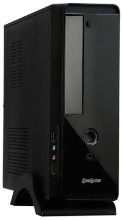 Корпус mATX Exegate MI-209-350W-8 Desktop, miniITX, БП M350 с вент. 8см, 2*USB, аудио, черный 969348303