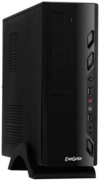 Корпус mATX Exegate MI-208-350W-8 Desktop, miniITX, БП M350 с вент. 8см, 2*USB, аудио