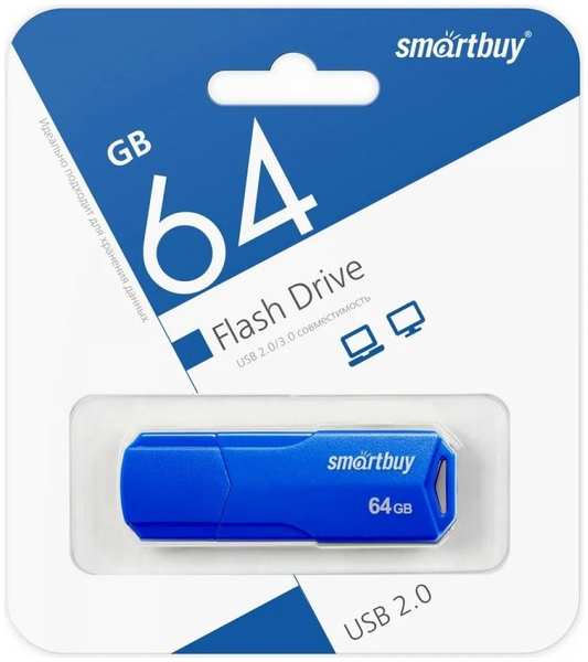 Накопитель USB 2.0 64GB SmartBuy SB64GBCLU-BU Clue, синий 969354421