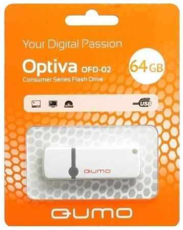 Накопитель USB 2.0 16GB Qumo QM16GUD-OP2-white Optiva 02, белый 969354440
