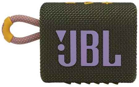 Портативная акустика JBL GO 3 4,2W RMS, BT 5.1, до 5 часов, цвет зеленый 969355692