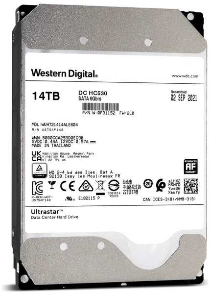 Жесткий диск 14TB SATA 6Gb/s Western Digital WUH721414ALE604 3.5″, 512MB, 7200rmp 969359164