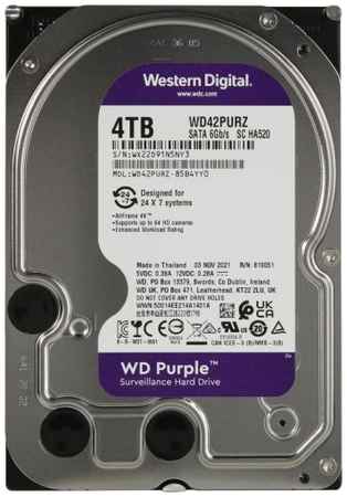 Жесткий диск 4TB SATA 6Gb/s Western Digital WD42PURZ WD Purple, 3.5″, 256MB, 5400rpm 969359519
