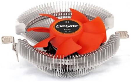 Кулер Exegate EE80 EX286144RUS LGA775/1150/1151/1155/1156/1200/AM2/AM2+/AM3/AM3+/AM4/FM1/FM2/754/939/940 (Al, fan 90mm, 2000rpm, 3pin, 22dBA, TDP 65W)