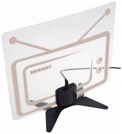 Антенна Rexant 34-0719 комнатная, с USB питанием, для цифрового телевидения DVB-T2, Ag-719