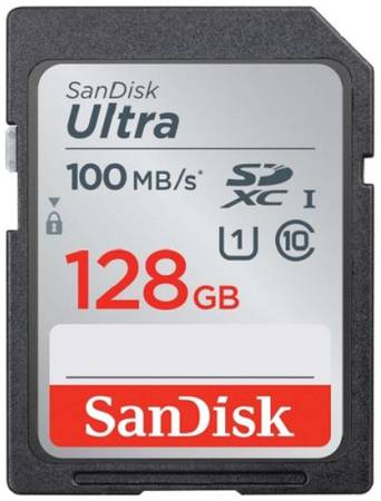 Карта памяти SDXC 128GB SanDisk SDSDUNR-128G-GN3IN Class 10 UHS-I U1 Ultra 100MB/s 969376476