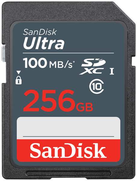Карта памяти 256GB SanDisk SDSDUNR-256G-GN3IN SDXC Class 10 UHS-I U1 Ultra 100MB/s 969376477