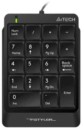 Клавиатура A4Tech Fstyler FK13P числовой блок, черный USB slim для ноутбука (1359931) 969377114