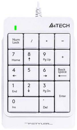 Клавиатура A4Tech Fstyler FK13P числовой блок, USB slim для ноутбука (1379893)