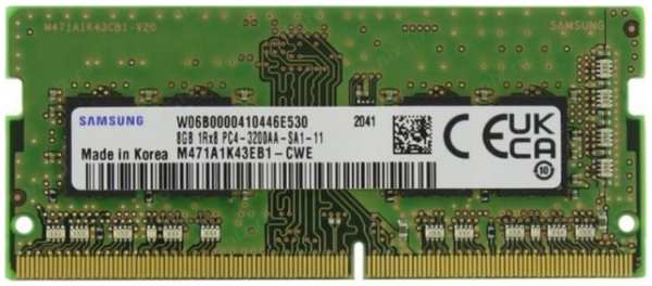 Модуль памяти SODIMM DDR4 8GB Samsung M471A1K43EB1-CWE PC4-25600 3200MHz CL22 1.2V 969377735