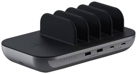 Зарядная станция Satechi ST-WCS5PM-EU cерая, USB 2 шт, USB C 2 шт. 969378570