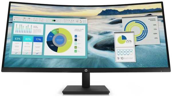 Монитор 34″ HP P34hc 21Y56AA 3440x1440, 21:9, VA, 250 cd/m2, 3500:1, 5ms, 178°/178°, изогнутый, HDMI 969378770