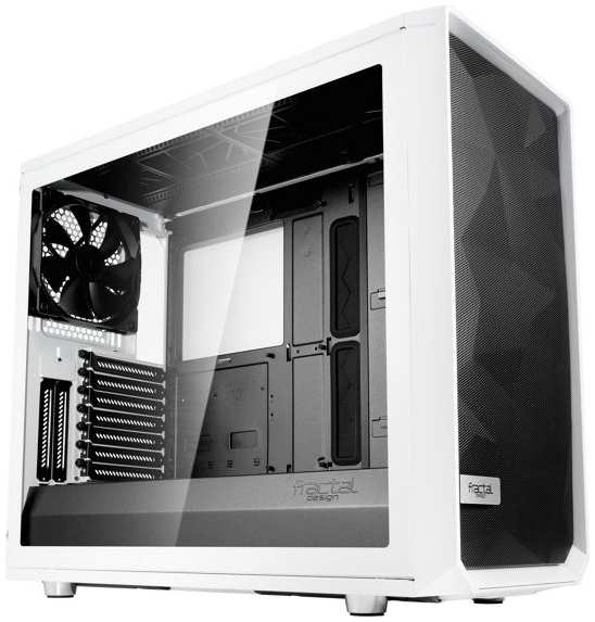 Корпус eATX Fractal Design Meshify 2 White TG Clear Tint FD-C-MES2A-05 белый, без БП, боковая панель из закаленного стекла, 2*USB 3.0, USB Type-С, aud 969382219