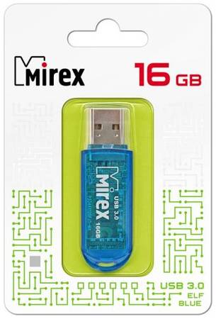 Накопитель USB 3.0 16GB Mirex ELF 13600-FM3BEF16 cиний 969383359