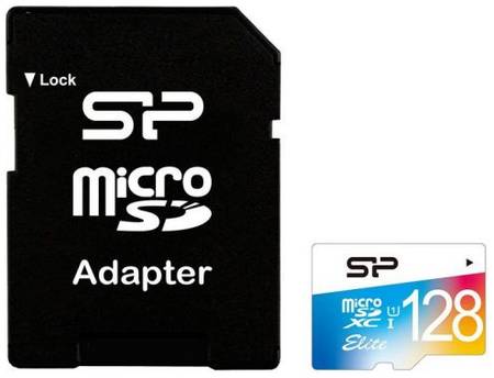 Карта памяти MicroSDXC 128GB Silicon Power Elite Class 10 UHS-I (SD адаптер) 969383512
