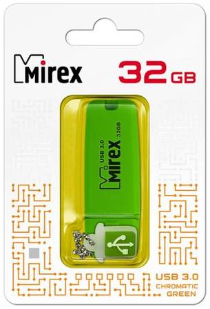 Накопитель USB 3.0 32GB Mirex Chromatic 13600-FM3CGN32 зеленый 969383542