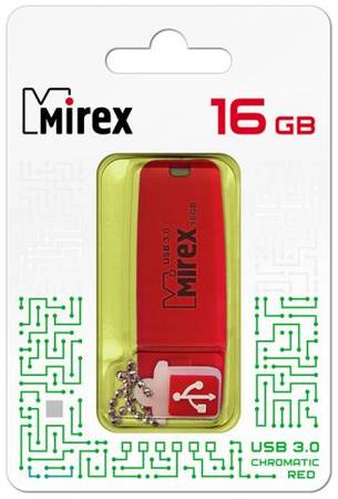 Накопитель USB 3.0 16GB Mirex Chromatic 13600-FM3СHR16 красный 969383549