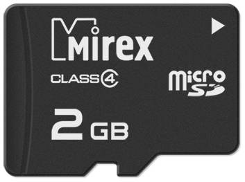 Карта памяти MicroSD 2GB Mirex 13612-MCROSD02 Class 4 969383562