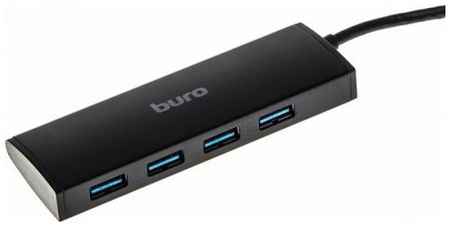 Разветвитель USB 2.0 Buro BU-HUB4-0.5-U3.0 4порт. черный 969383915