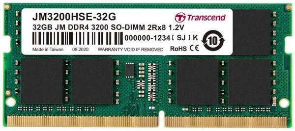 Модуль памяти SODIMM DDR4 32GB Transcend JM3200HSE-32G PC4-25600 3200MHz CL22 1.2V 969389521