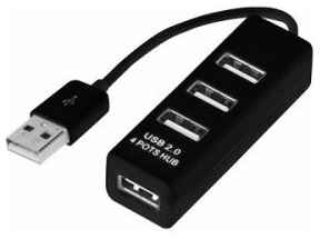 Разветвитель USB 2.0 Rexant 18-4103 USB на 4 порта черный 969392045