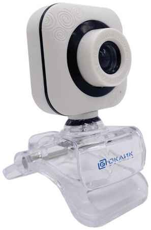 Веб-камера Oklick OK-C8812 1455922 белая, 0.3Mpix, 640x480, USB 2.0, с микрофоном