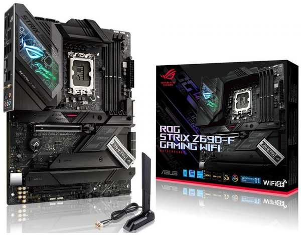 Материнская плата ATX ASUS ROG STRIX Z690-F GAMING WIFI (LGA1700, Z690, 4*DDR5(6000), 6*SATA 6G RAID, 3*M.2, 3*PCIE, 7.1CH, 2.5Glan, WiFi, BT, 6*USB 3 969393232