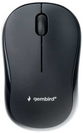 Мышь Wireless Gembird MUSW-255 черная, 2.4ГГц, 3 кнопки,1000DPI