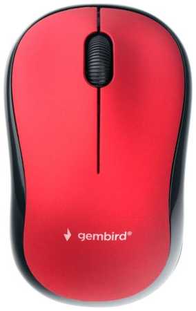 Мышь Wireless Gembird MUSW-270 красная, 2.4ГГц, 3 кнопки,1000DPI
