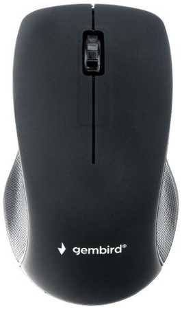 Мышь Wireless Gembird MUSW-380 черная, soft touch, 2.4ГГц, 3 кнопки,1000DPI 969394971