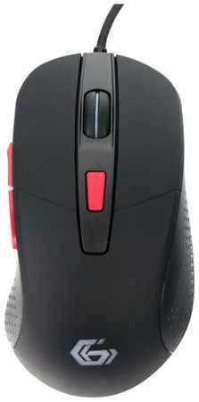 Мышь Gembird MG-790 черная, USB, 2400DPI, 5 кнопок+колесо, кабель тканевый 1.5 м