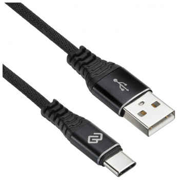 Кабель интерфейсный Digma 1080449 USB (m)-USB Type-C (m) 3м черный 969396402