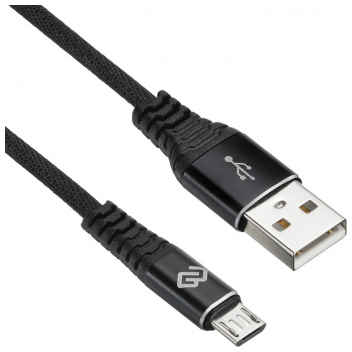 Кабель интерфейсный Digma 1084577 USB (m)-micro USB (m) 2м черный 969396416