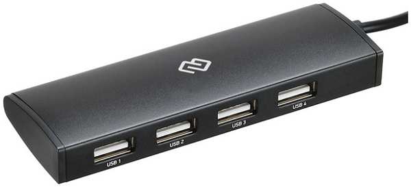 Разветвитель USB 3.1 Digma HUB-4U2.0-UC-B 4*USB 2.0, черный 969396433
