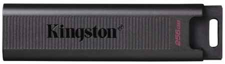 Накопитель USB 3.2 256GB Kingston DataTraveler Max DTMAX/256GB 1000/900MB/s, черный ребристый корпус с кольцом для ключей 969398484