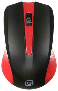 Мышь Oklick 485MW 997828 черный/красный оптическая (1000dpi) беспроводная USB для ноутбука (3but) 969398501